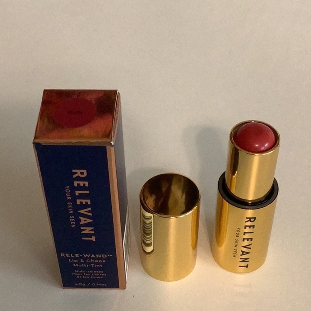 Relevant Rele-Wand Plum Light Purple Pink Lip & Cheek Multi Tint. New in Box